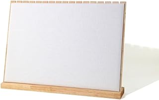 ネックレス ブレスレットスタッド ディスプレイ L字型 ジュエリースタンド ネックレス収納 ジュエリー展示 収納 (白麻)