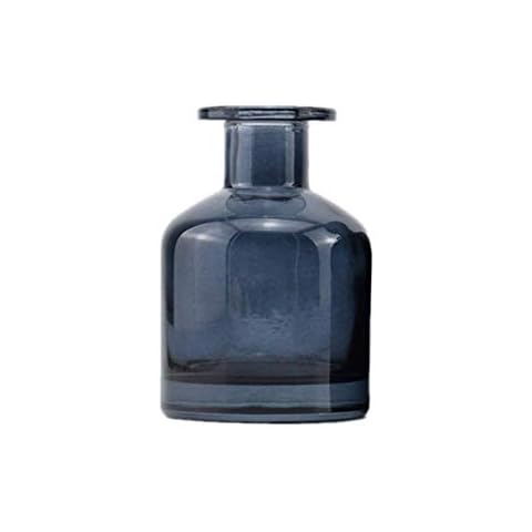 NARAMAX 1PCS 150ml/5oz Empty Refillable Glass Diffuser Bottle Diffuser Jars Aromatherapy Storage Container Fragrance Accessories Use for DIY Replacement Reed Diffuser Sticks Crafts Decor (Blue) Cover