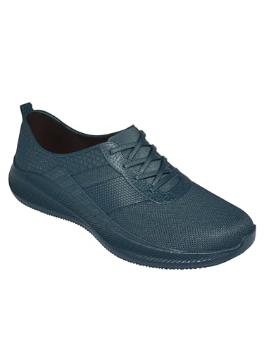Image of AJANTA Men's PVC Sneaker | Waterproof Casual & Rain Shoes for Walking, Travel & Office | Skid Resistant Outsole for Firm Grip