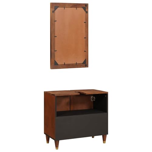 Muebles de baño de madera maciza que optimizan el espacio con estilo 7