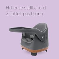 Maxi-Cosi Jay 2-in-1 Sitzerhöhung Stuhl Kind, 6 Monate - 3 Jahre, 9-15 kg, Baby Sitzhilfe, Verstellbares Tablett, Einfache Reinigung, Kompaktes Design, Geräumig, Elegance Graphite – Ansicht 3