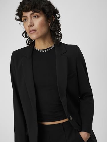 Object Objsigrid L/S Blazer Noos Damski Casual Blazer, czarny, 36