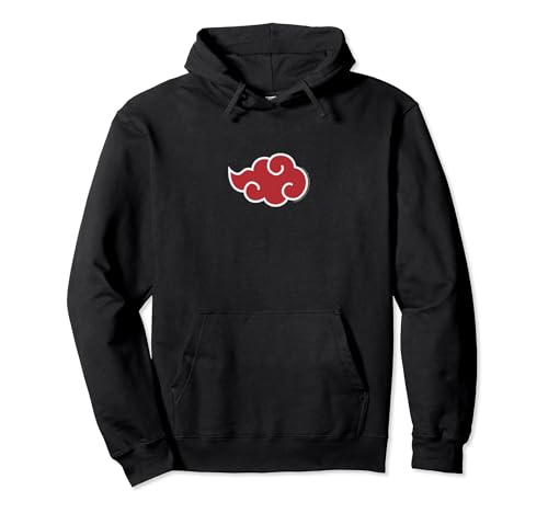 Naruto Shippuden Símbolo de la Nube Roja de Akatsuki Sudadera con Capucha