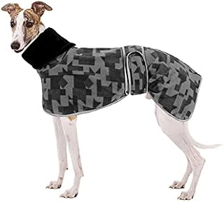 Greyhound Cosy Fleece Jumper, Greyhound Winter Coat, Whippet Winter Coat, Whippet Fleeces Coat, Greyhound Dog Jacket with Warm Fleece Lining for Whippet Lurcher Salukis