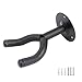 Alunsito Pack of 4 Guitar Hanger Guitar Hooks with Soft Padded Guitar Holder Guitar Stand Wall Mount Accessories Guitar Hanger for All bass Electric Acoustic Guitar Ukulele Black