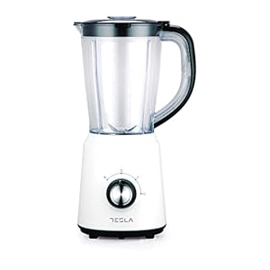 Tesla BL201BW blender, 500 W, tank 1,5 l, 2 snelheden, 4 messen, wit