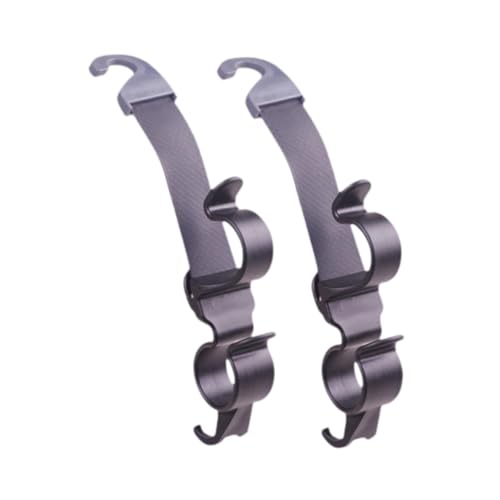 QccHieUs 2 pçs saco de carro ganchos gancho encosto de cabeça do carro clipes resistentes gancho tit