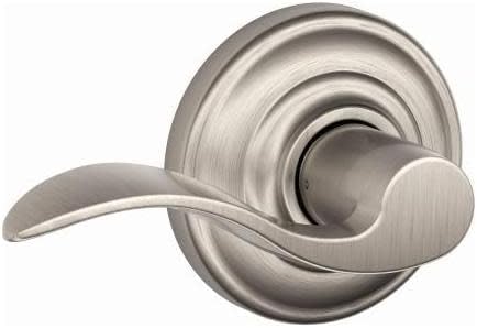 SCHLAGE F10ACC619AND F10-ACC-AND Accent Passage Door Lever Set with Andover Trim