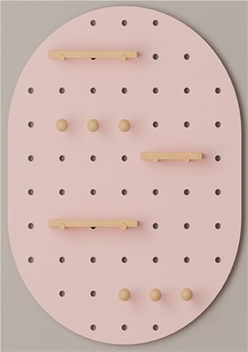 Kit d'organisation murale combinée en bois rose pour stopper le désordre