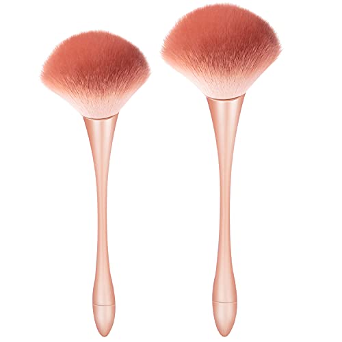 2 Pcs Large Mineral Powder Brush Kabuki Brushes, Soft Blush Brush Fluffy Makeup Brushes for Loose Powder Foundation Blush Bronzer 2 Pcs Large Mineral Powder Brush Kabuki Brushes, Soft Blush Brush Fluffy Makeup Brushes for Loose Powder Foundation Blush Bronzer