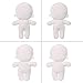 niannyyhouse 7.8in（20CM） Plush Doll Without Embroidery Naked Humanoid Stuffed Toys Dress Up Normal Body Glossy Wearable Clothing (A-2, 20CM)