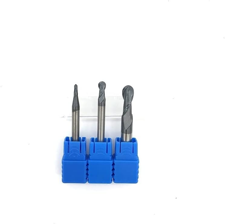 HRC50 Ball Nose End Mills Carbide Ball End Mills Coated CNC Milling Tools Cutting Tools (Size : 10PCS, Color : R1.75X4DX50L-2T)