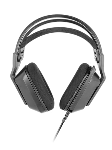 MH-STRIKE, Cuffie Gaming FRGB Rainbow, Design Ergonomico, Driver al Neodimio da 50 mm, Microfono Pieghevole, Controlli Integrati, Cuscinetti Air, Archetto Regolabile, Multiplatform, Nero - Cuffia gaming - Immagine 5