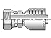 Parker Parkrimp Permanent Female Seal-Lok - Swivel - Straight - Short