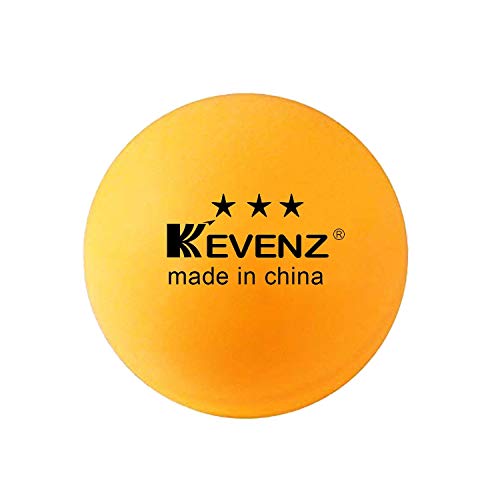 KEVENZ 12 Pack Premium Ping Pong Balls, 3 Star Advanced Table Tennis Balls, 40mm+ Gift Back Outdoor and Indoor Ping-Pong Ball for Training, Competition and More, Orange