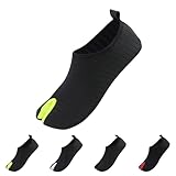 Zapatillas de baño para hombre y mujer, unisex, cómodas, transpirables, para deportes acuáticos, zapatillas de natación, zapatillas de natación, zapatillas de estar por casa, malla elástica, con clip