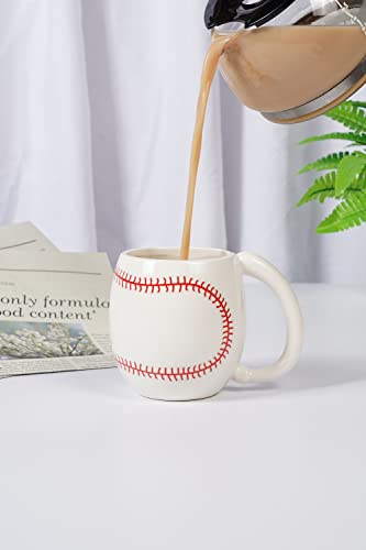Ceramicfor Baseball Coffee Mug Novelty Christmas Gift For Men Women All Sport Lovers 14 Oz White #TOP3