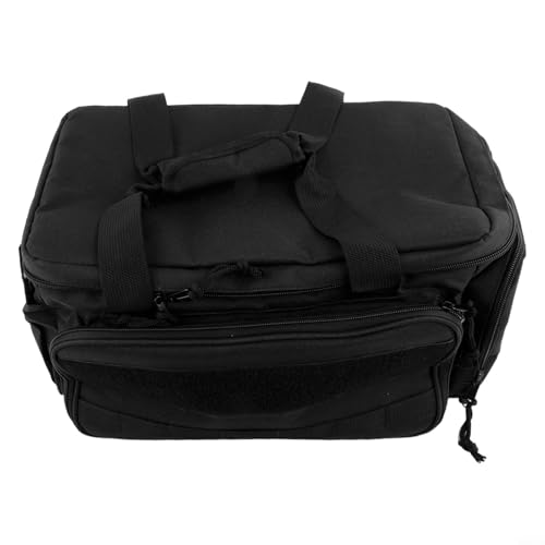 Bolsa de herramientas de 14 pulgadas con base acolchada gruesa antideslizante, bolsa de almacenamiento de herramientas resistente para electricistas, carpinteros y bricolaje, múltiples bolsillos