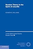 Number Theory in the Spirit of Liouville (London Mathematical Society Student Texts)