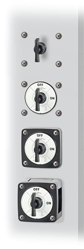 Image of Blue Sea Systems On /Off Battery Isolator Switch With Locking Key, Black, 6005200 m‑Series