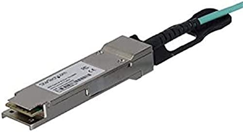 Image of StarTech.com MSA Uncoded Compatible 10m /32.8ft 40G QSFP+ to QSFP+ AOC Cable - 40 GbE QSFP+ Active Optical Fiber - 40 Gbps QSFP Plus /Transceiver Module Cable (QSFP40GAO10M)