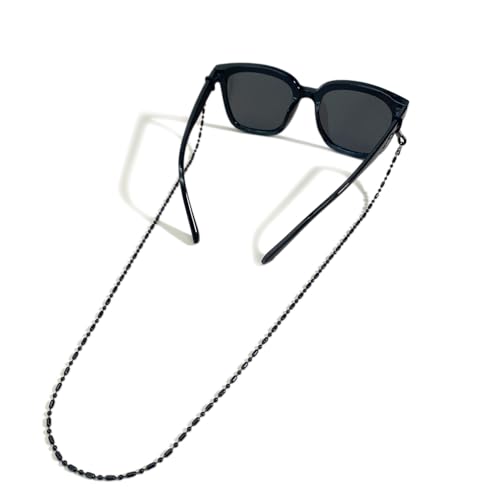 DECKER Stylish Eyeglass Chain glasses strap eyewear retainer Reading glass Necklace Lanyard (Black)