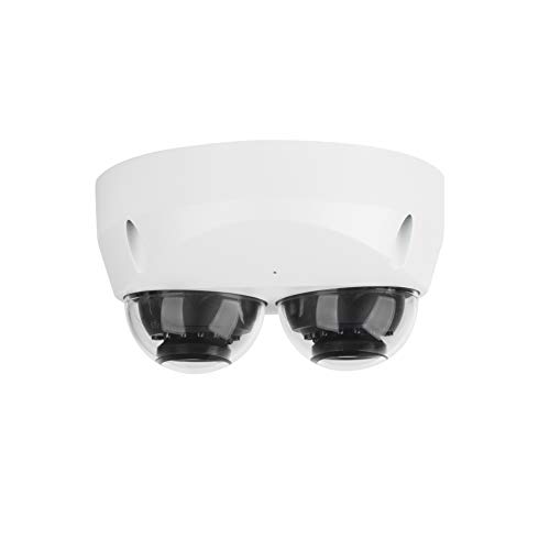 EmpireTech IP Camera 2x2MP Starlight IR Mini Dome Dual Lens IP Camera,Multi-Sensor,IP67 Weatherproof,Smart Detection Supported,Built-in Mic, Fixed Lens IPC-HDBW4231F-E2-M 3.6MM