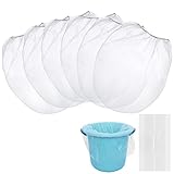 Belinlen Paint Strainer Bags 5 Gallon White Fine Mesh Paint Filter Bag Elastic Opening Strainer Bags 24 Pack (Paint Strainer & Bucket Liners, Each 12 Pack)