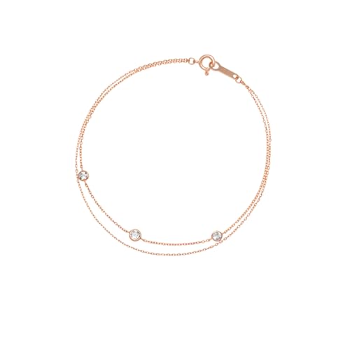 4℃(ヨンドシー)K10ピンクゴールド(PG)ブレスレット 111826133102