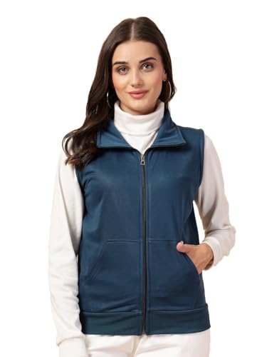 Image of UZARUS Women's Half Sleeves Cotton Fleece Premium Jacket