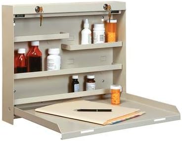 Datum Storage WW-400 Locking DrugStor Wall Write Mounted Desk