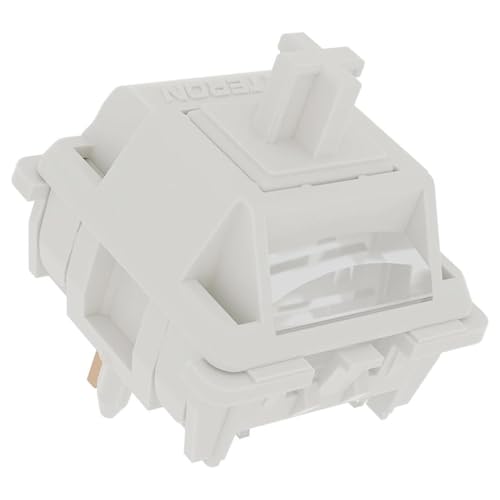 Interruptores de teclado Smoothie GATERON, LED RGB linear de 5 pinos, branco, 22 mm, mola de dois es