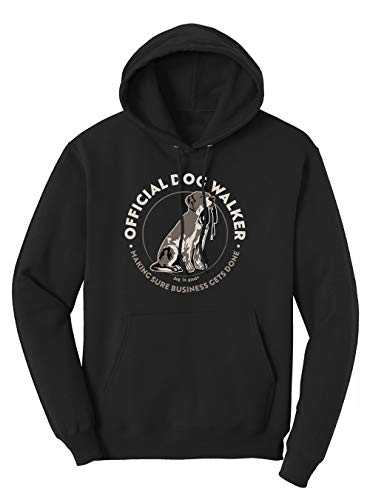 Dog is Good Men's Official Dog Walker Hoodie- Great Gift for Dog Lovers Black