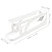 ZEJOROSE Egg DispenserAutomatic Rolling Egg Tray Organizer,2Tiers,Holds 15 Eggs Simultaneously,Space Saving Refrigerator Egg Roller,Works in The Refrigerator,Kitchen,Cabinets,Dining Table (White)