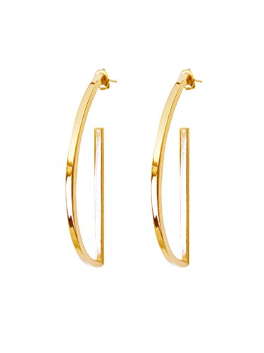 PAIGE NOVICK LARGE HALF MOON EARRINGS