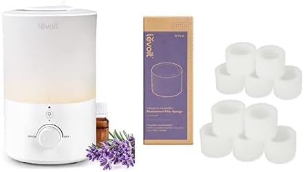 LEVOIT Humidifiers with Night Light & 10-Pack Replacement Filters