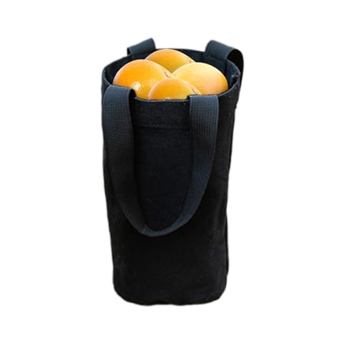 Bolsa Para Botella De Agua: Tela De Lona Resistente, Funda Ligera Y Portátil, Paraguas Versátil Con Asa | Funda De Botella Multifuncional Para Gimnasio, Fitness, Senderismo, Pass, Negro , Fare