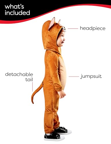 Disfraz Jerry Mouse para niños 2T Unisex miniatura 3