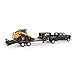 Case IH1/32 Big Farm Ram Dually Quad Cab with Lowboy Trailer and Case SV340B Skidsteer Loader 47155