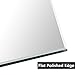 HANS Wall-Mounted Polished Mirror for Home Gym and Yoga Aactivity-1 Piece (48inchX32inch), wood (DYL5894)