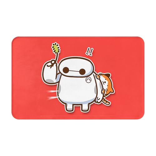 玄関マット ベイマックス かわいい アニメ キッチンマット 耐久性があり 滑り止め 吸水 ふわふわ おしゃれ 人気 漫画 バスマット 四季通用 49x80cm