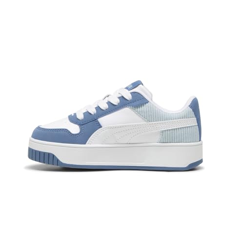PUMA Kids Girls Carina Street Cord Lace Up Sneakers Shoes - Blue, White - Size 1.5 M3