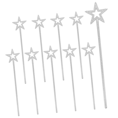 YYZTXF 10 Páginas Sobradas de Bastón Fée Estrella con Brillo para Accesorios de Gala y Accesorios de Entretención, Útiles de Baile para Barte.