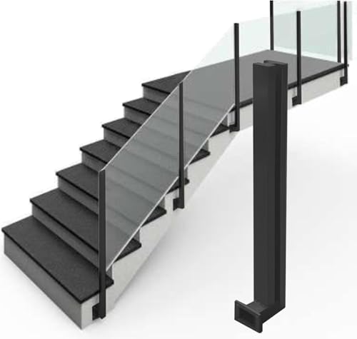 Poteaux de balustrade en verre avec pince de serrage latérale pour terrasse
