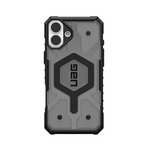 Image of Urban Armor Gear UAG Designed for iPhone 16 Plus Case 6.7 inch Pathfinder Clear - Compatible with Magnetic Charging Rugged Shockproof Anti-Slip Military Grade Protective Cover- Ash