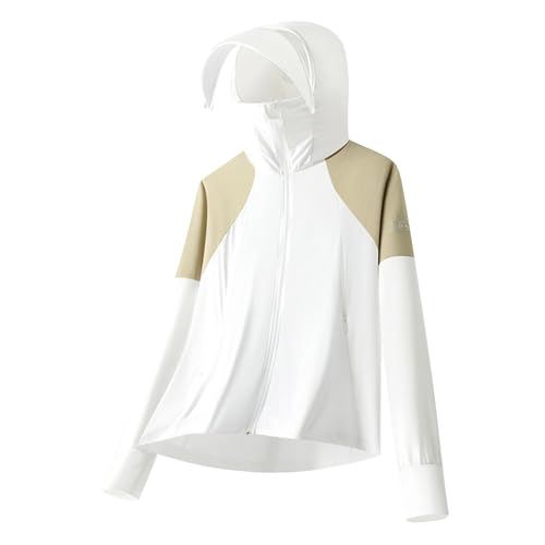 Rain Jacket Fashion Ice Silk Summer Shirts For Men Casual Full Zip Sun Protection Hoodies Colorblock Beach Golf Outfits Womens Waterproof