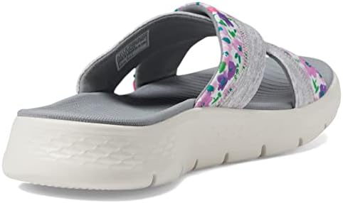 Skechers womens Go Walk Flex Sandal-blossoms Sandal, Grey, 12 US | Image 4