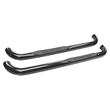 Westin 23-1405 E-Series 3 Round Nerf Bars fits 1999-2013 Silverado Sierra 1500 1999-2004 2500LD 2001-2014 2500HD 3500 Standard Cab Black Pair