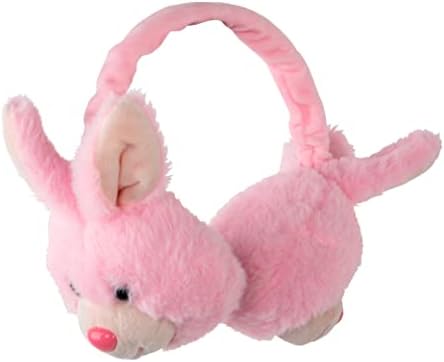 Coby Wired Kids Headphones | Lightweight Cuddle Earphones with Microphone | Volume Limiting 85dB | Plush Headset for Children| On-Ear Kids Headphones for Kids for School (Pink Bunny)