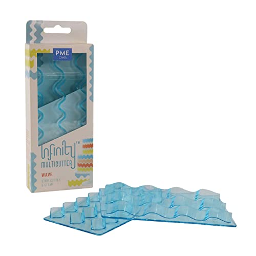 PME IMC220 Infinity MultiCutter-Wave, Set of 2, Plastic, Blau